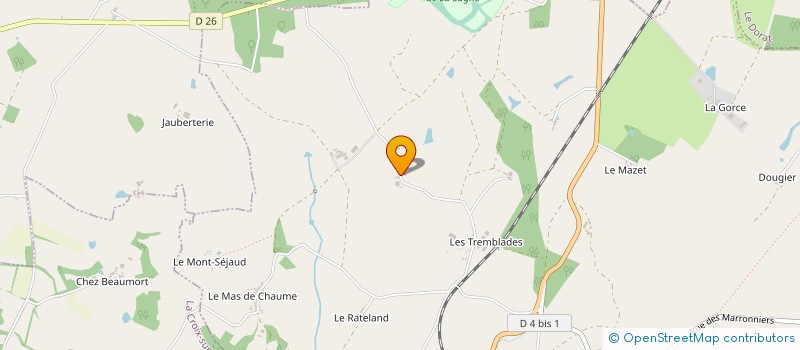 localisation de l'entreprise GAEC CAILLAUD-RIGAUDEAU  SAINT-OUEN-SUR-GARTEMPE