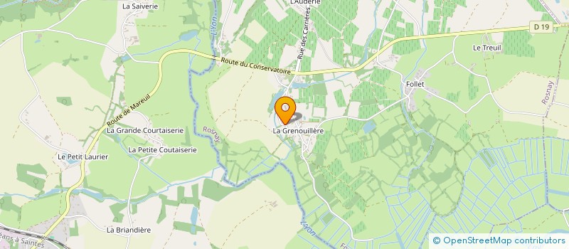 localisation de l'entreprise GAEC CAPRILAIT à ROSNAY
