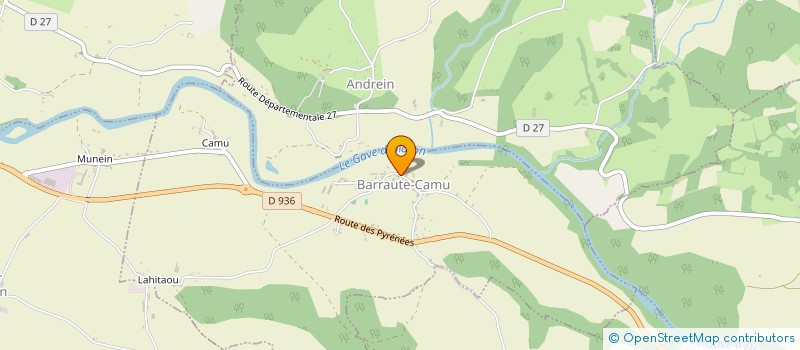 localisation de l'entreprise GAEC CARJUZAA à BARRAUTE-CAMU