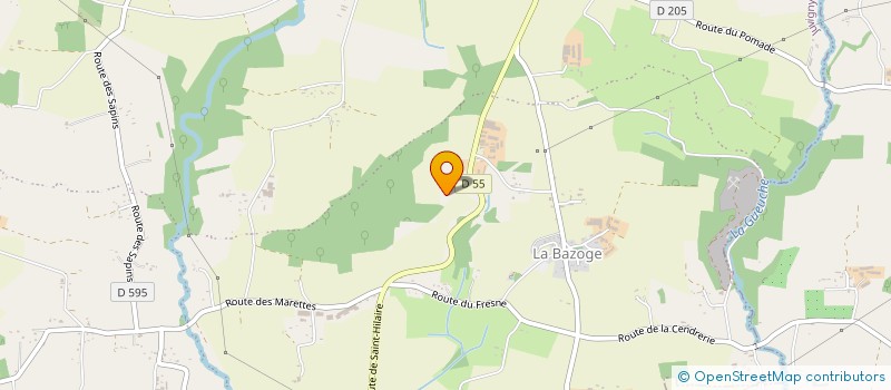 localisation de l'entreprise GAEC CARNET GAUCHER à JUVIGNY LES VALLEES