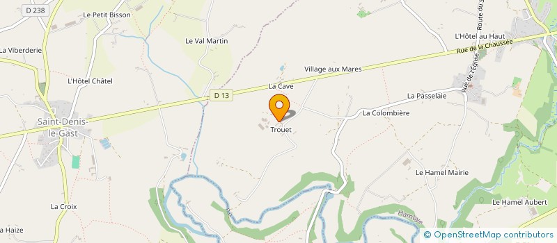 localisation de l'entreprise GAEC CARPON LETOURNEUR à HAMBYE