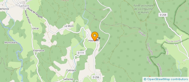 localisation de l'entreprise GAEC CARRET YOHANN ET VERONIQUE à SAILLANT