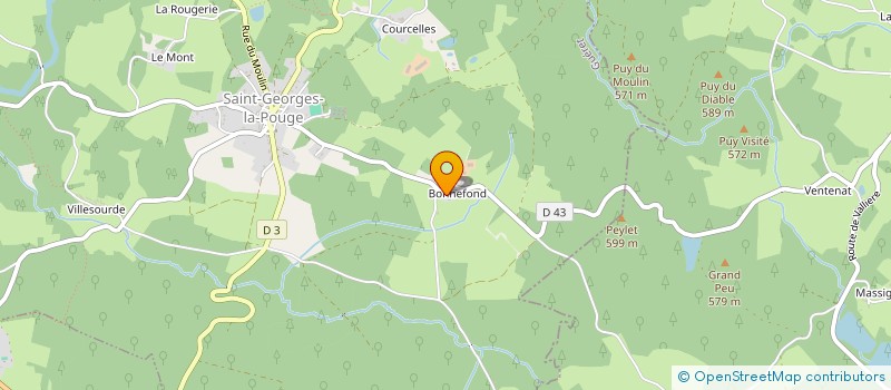 localisation de l'entreprise GAEC CARTERON à JANAILLAT