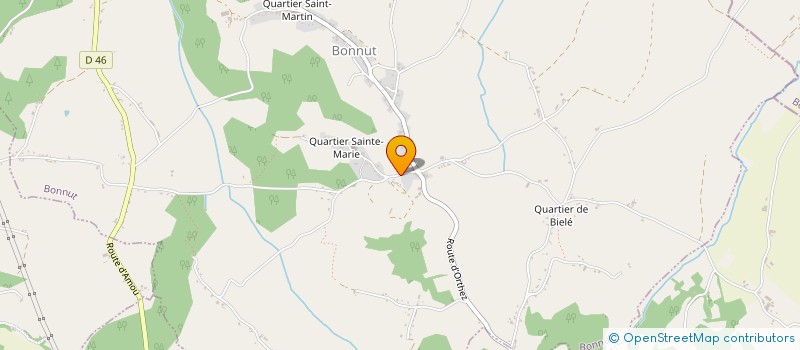 localisation de l'entreprise GAEC CASSANET à BONNUT