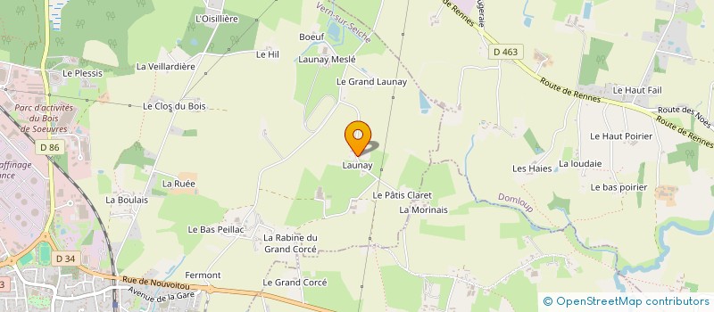 localisation de l'entreprise GAEC CASTEL-ARMOR  VERN-SUR-SEICHE