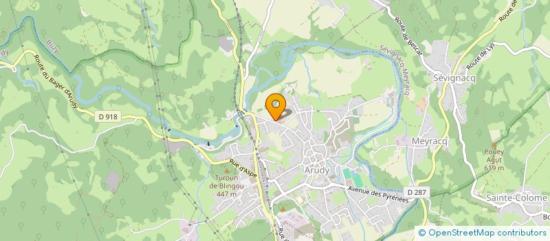 localisation de l'entreprise GAEC CASTETNAU à ARUDY