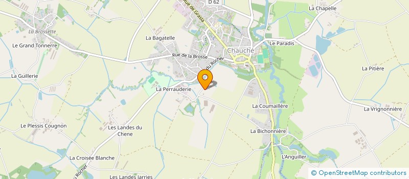 localisation de l'entreprise GAEC CAUNEAU à CHAUCHE