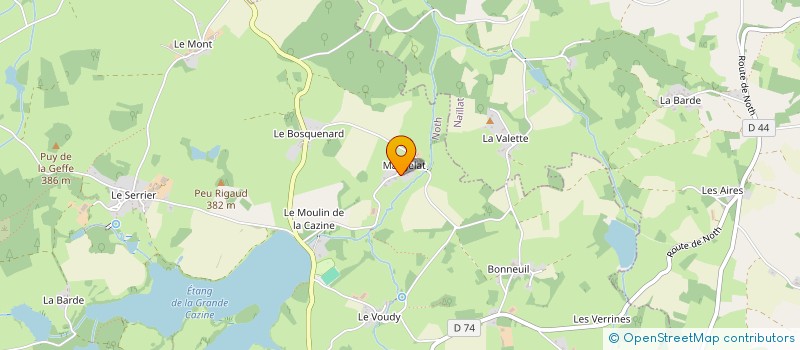 localisation de l'entreprise GAEC CHABREYRON à NOTH