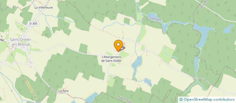 localisation de l'entreprise GAEC CHAMP DU PUITS à SAINT-DIDIER-EN-BRESSE