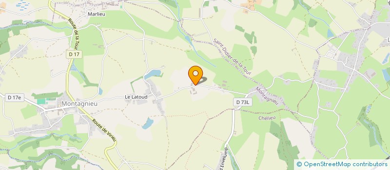 localisation de l'entreprise GAEC CHANTE BISE  MONTAGNIEU