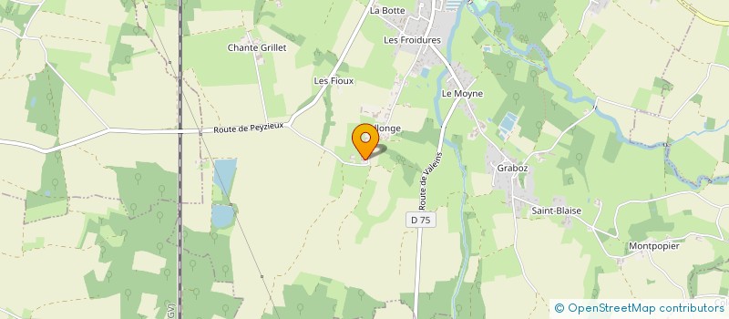 localisation de l'entreprise GAEC CHANTE GRILLET  SAINT-ETIENNE-SUR-CHALARONNE
