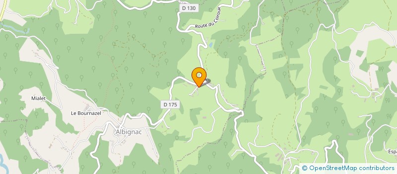 localisation de l'entreprise GAEC CHANTEGRIL  ALBIGNAC