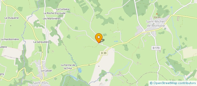 localisation de l'entreprise GAEC CHAPDELAINE à SAINT-MICHEL-DE-MONTJOIE