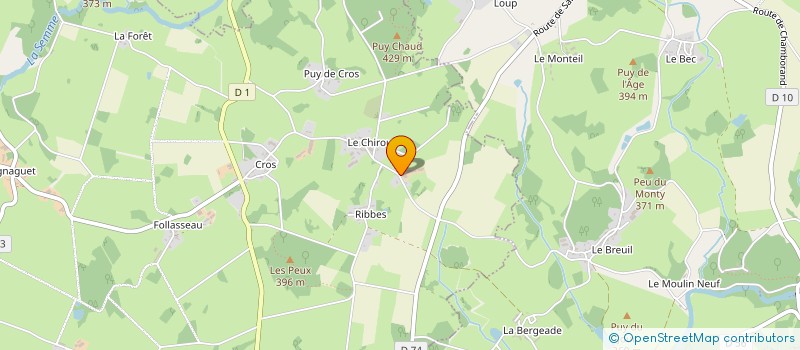 localisation de l'entreprise GAEC CHAPELIER  FURSAC
