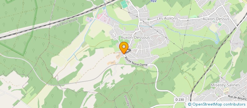 localisation de l'entreprise GAEC CHAPUIS DU MONT à LES AUXONS