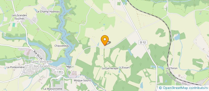 localisation de l'entreprise GAEC CHARRIER à SAINT-VINCENT-SUR-GRAON