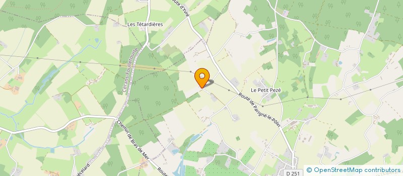 localisation de l'entreprise GAEC CHARTRAIN à YVRE LE POLIN