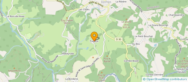 localisation de l'entreprise GAEC CHASSAGNE à DOMPS