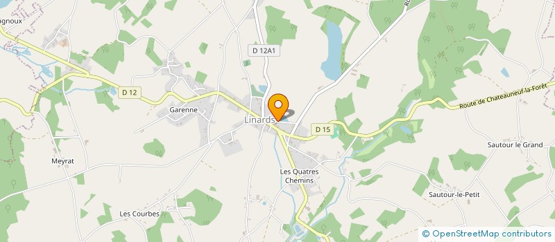 localisation de l'entreprise GAEC CHASTAGNAC à SAINT-GILLES-LES-FORETS