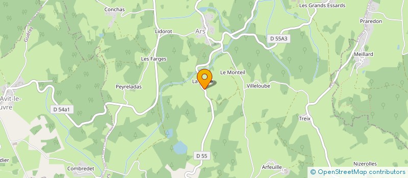 localisation de l'entreprise GAEC CHASTAGNAC à ARS
