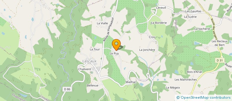 localisation de l'entreprise GAEC CHASTANET à SAINT-CYPRIEN