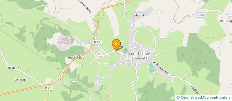 localisation de l'entreprise GAEC CHATEAU à SAINT-MAMET-LA-SALVETAT