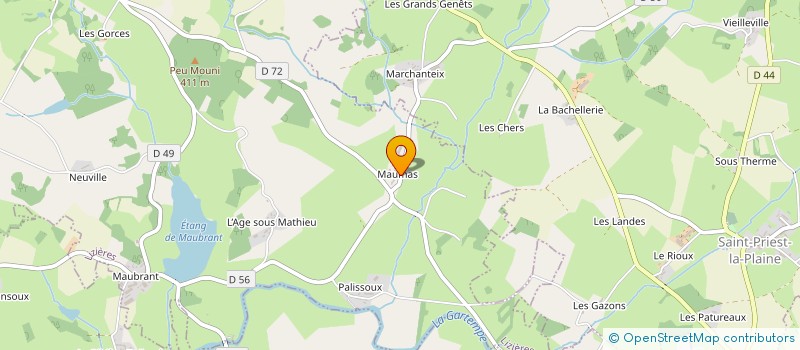 localisation de l'entreprise GAEC CHETIFS PRES  LIZIERES