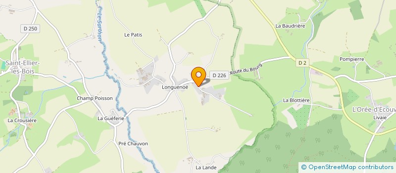 localisation de l'entreprise GAEC CHEVALIER à L'OREE-D'ECOUVES