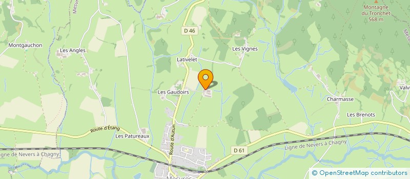 localisation de l'entreprise GAEC CHEVALIER  MESVRES