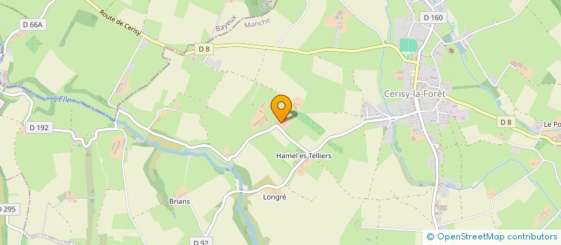 localisation de l'entreprise GAEC CHEVALLIER à CERISY-LA-FORET