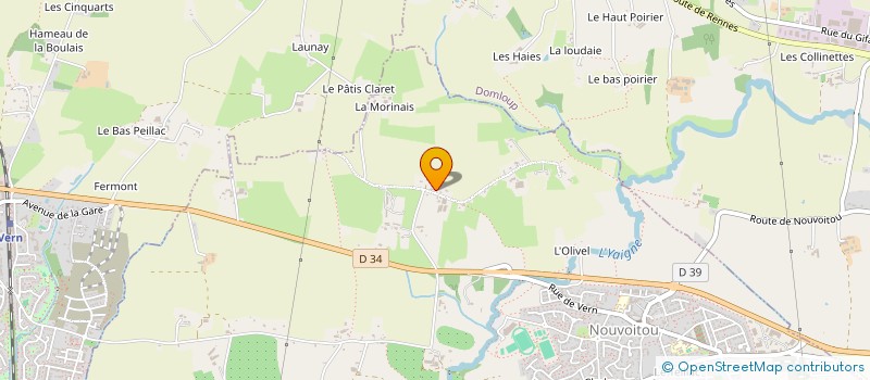 localisation de l'entreprise GAEC CHEVREL à NOUVOITOU