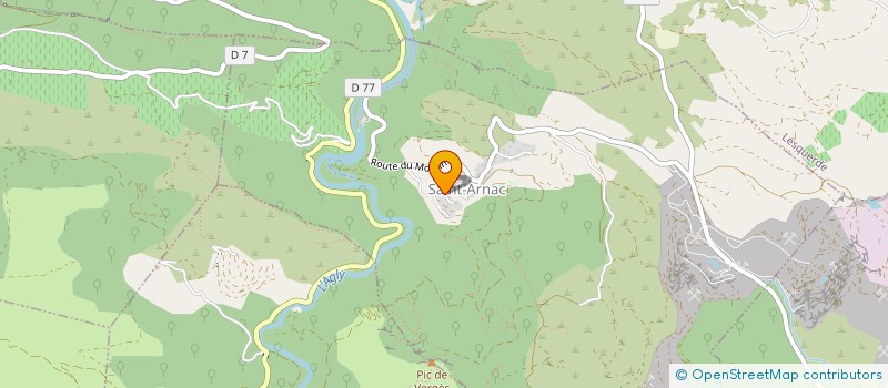 localisation de l'entreprise GAEC CHEVRERIE SAINT ARNAC  SAINT-ARNAC