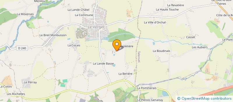 localisation de l'entreprise GAEC CHEVRIER à LE VERGER