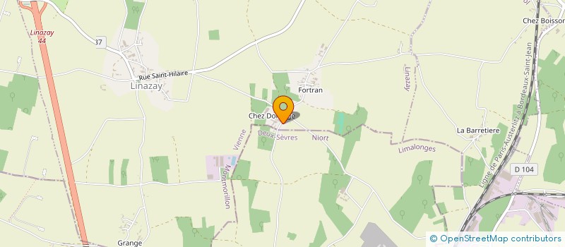 localisation de l'entreprise GAEC CHEZ DORANGE à LINAZAY