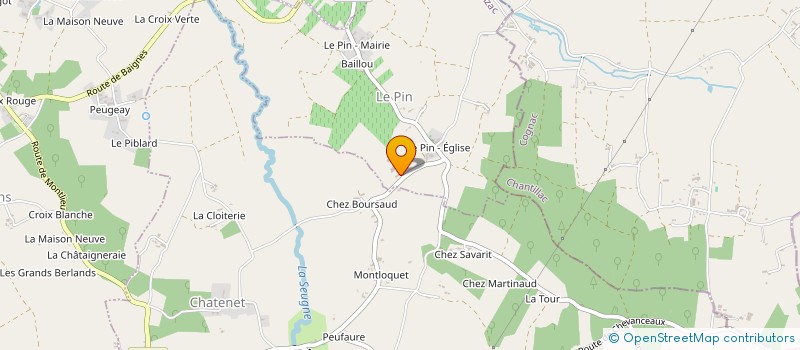 localisation de l'entreprise GAEC CHEZ TAILLE  LE PIN