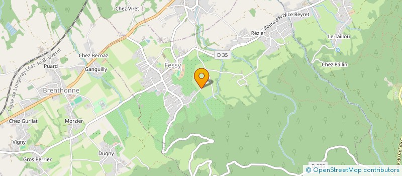 localisation de l'entreprise GAEC CHEZ VOLLAND à FESSY