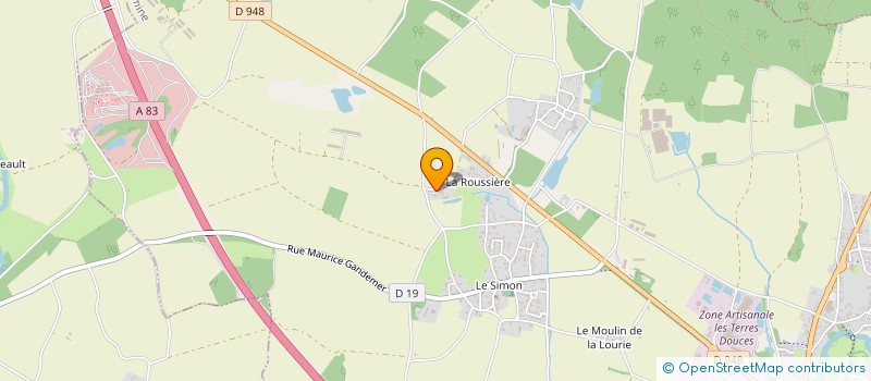 localisation de l'entreprise GAEC CHIGNE à SAINTE-HERMINE