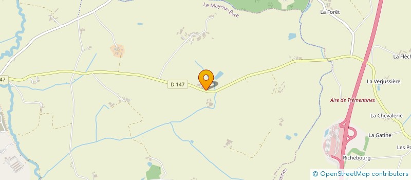 localisation de l'entreprise GAEC CHUPIN à LE MAY-SUR-EVRE