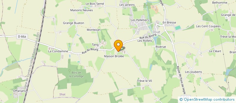 localisation de l'entreprise GAEC CLAIR à ILLIAT