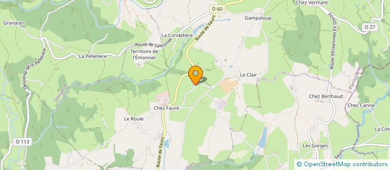localisation de l'entreprise GAEC CLAIRLAIT à PANISSIERES