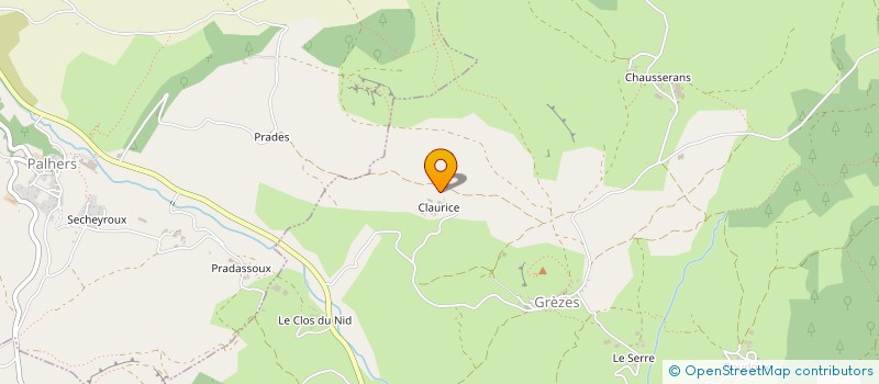 localisation de l'entreprise GAEC CLAURISSE COMBRET  GREZES