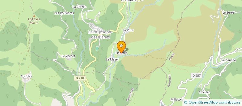 localisation de l'entreprise GAEC CLAUZIER FRERES  SAINT-JOSEPH-DES-BANCS