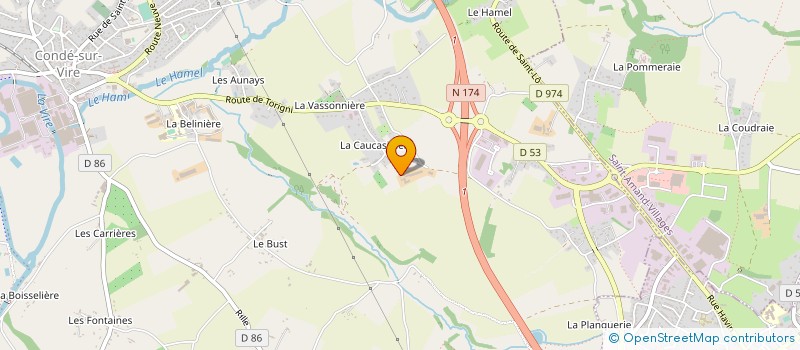 localisation de l'entreprise GAEC CLEMENT à CONDE-SUR-VIRE