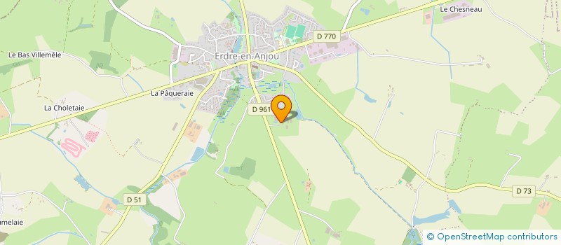 localisation de l'entreprise GAEC CLEMENT à ERDRE-EN-ANJOU