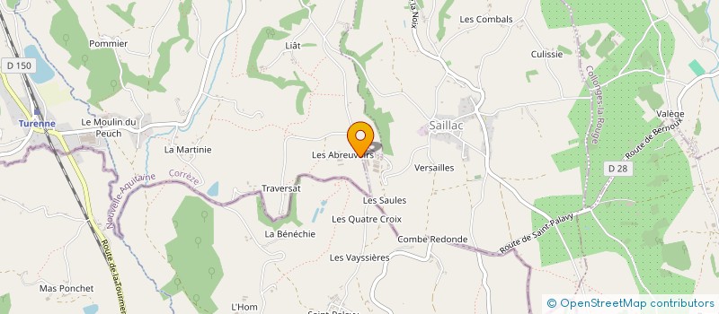 localisation de l'entreprise GAEC CLERGEAU  LIGNEYRAC