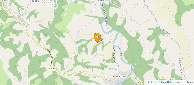 localisation de l'entreprise GAEC CLOUMOUTCHET à LA BASTIDE-CLAIRENCE