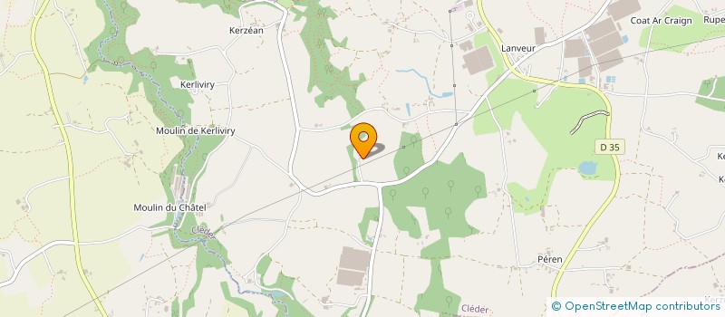 localisation de l'entreprise GAEC COAT QUEROC à CLEDER