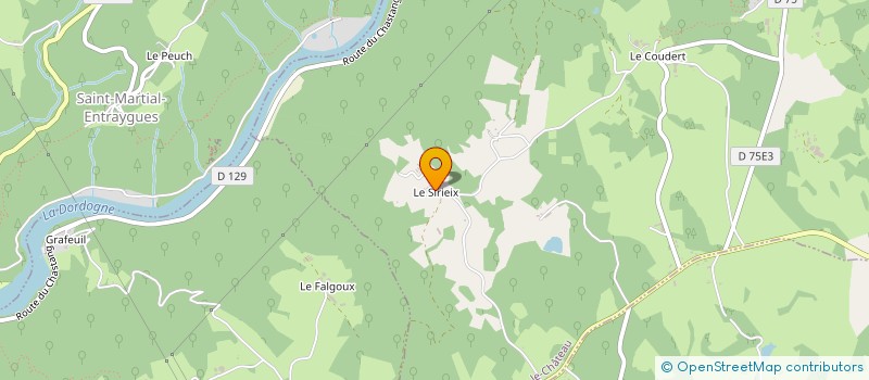 localisation de l'entreprise GAEC COCO-CORREZE à SERVIERES-LE-CHATEAU