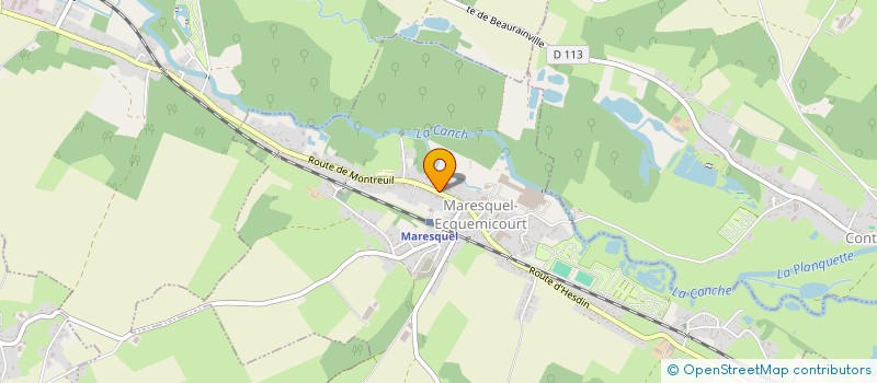 localisation de l'entreprise GAEC CODEVELLE à MARESQUEL-ECQUEMICOURT