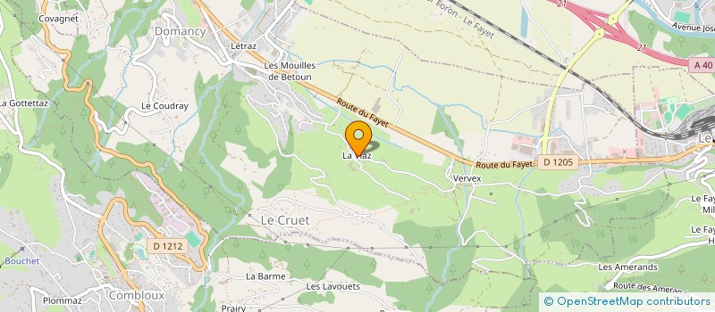 localisation de l'entreprise GAEC COEUR D'ABONDANCE à DOMANCY